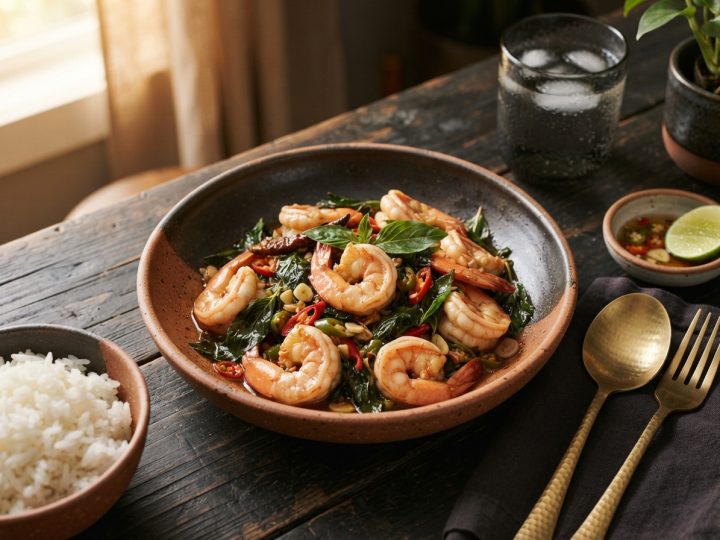 Thai Basil Shrimp recipe