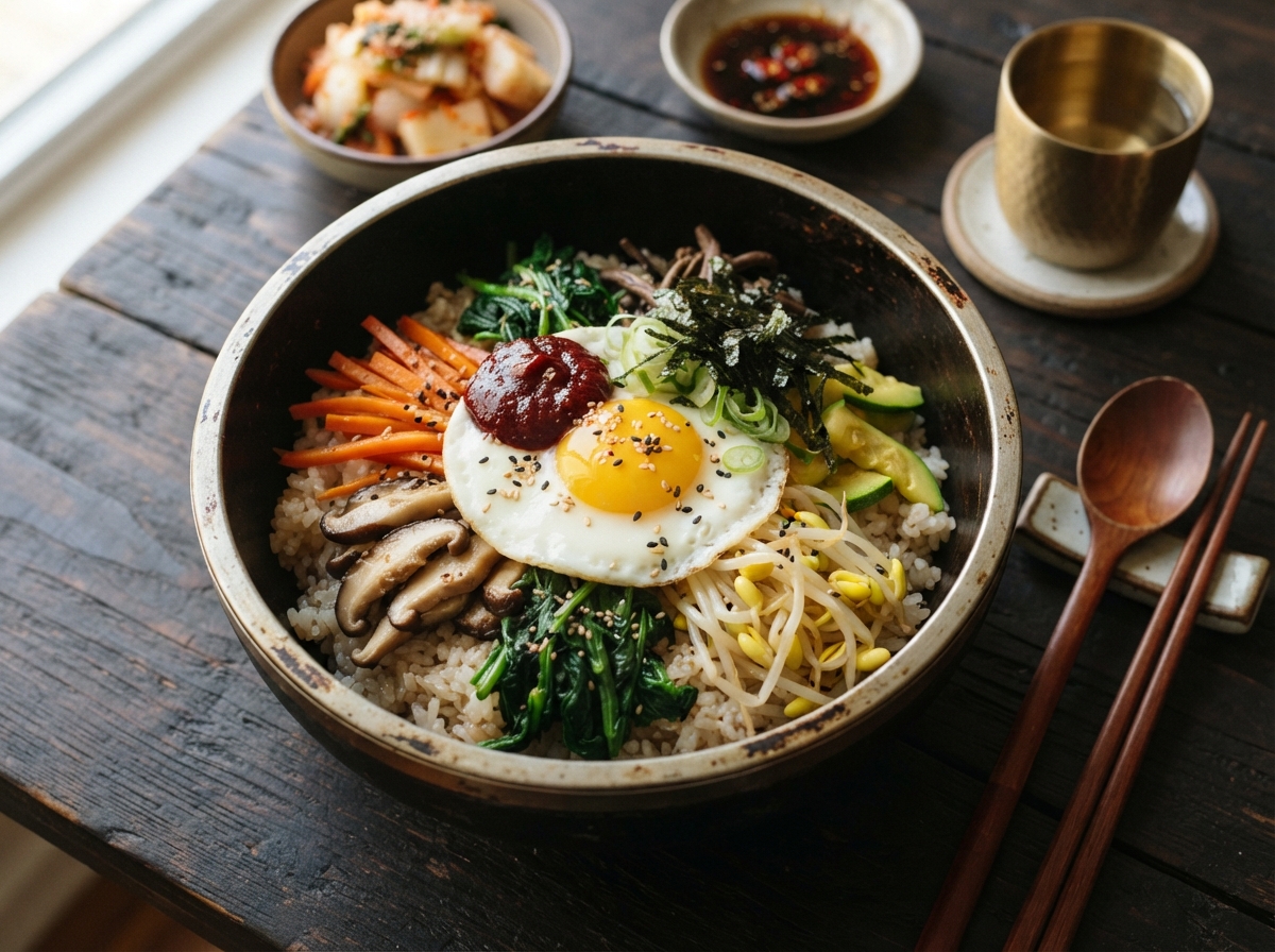 Korean Vegetable Bibimbap recipe